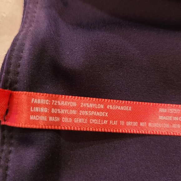 Ruby Ribbon Navy Flounce Skirt #1469 - Picture 9 of 10